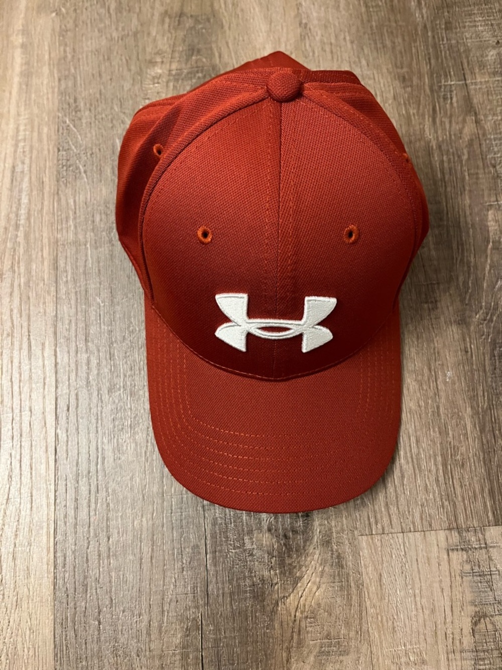 Under Armour Kids Two-Pack Baseball Caps in White and Rust - Picture 2 of 8
